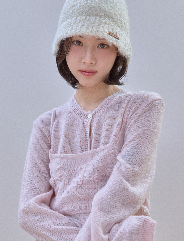 핑크에이지 모자가발 C컬펌 단발 소피아 항암가발